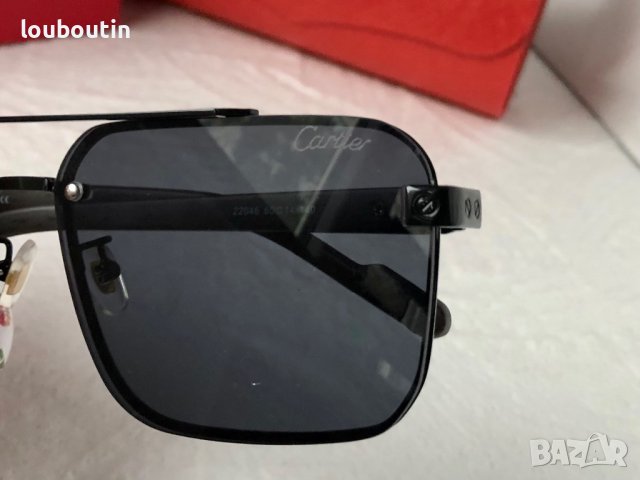 Cartier висок клас мъжки слънчеви очила с дървени дръжки, снимка 12 - Слънчеви и диоптрични очила - 42798493