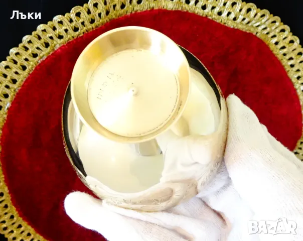 Бронзова чаша за уиски,гравирана. , снимка 4 - Антикварни и старинни предмети - 50291102