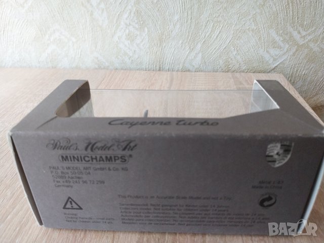 Porsche cayenne turbo  1 generation 1:43 minichamps, снимка 2 - Коли, камиони, мотори, писти - 44239352