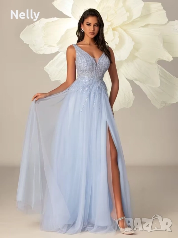 Елегантна абитуриентска бална рокля, снимка 3 - Рокли - 52564209