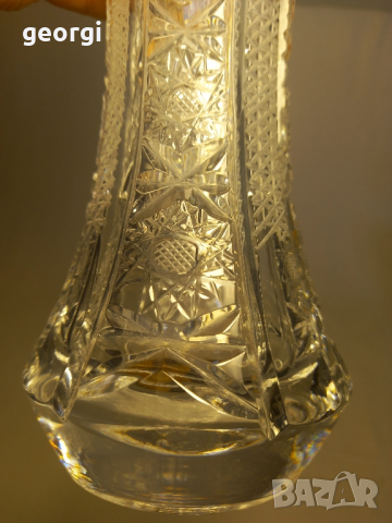 кристална ваза фасетирана , снимка 4 - Вази - 44933748