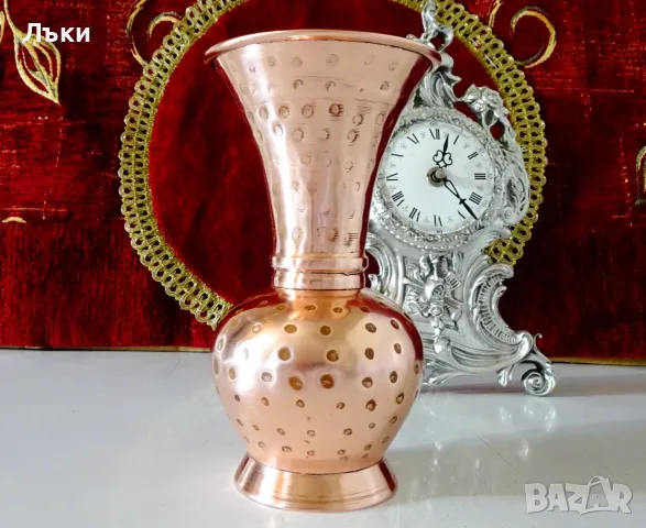 Медна ваза,гарафа,чиста червена мед 500 мл. 