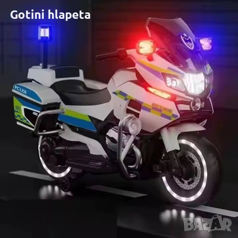 Акумулаторен Мотор POLICE 12V, снимка 11 - Детски велосипеди, триколки и коли - 53945346