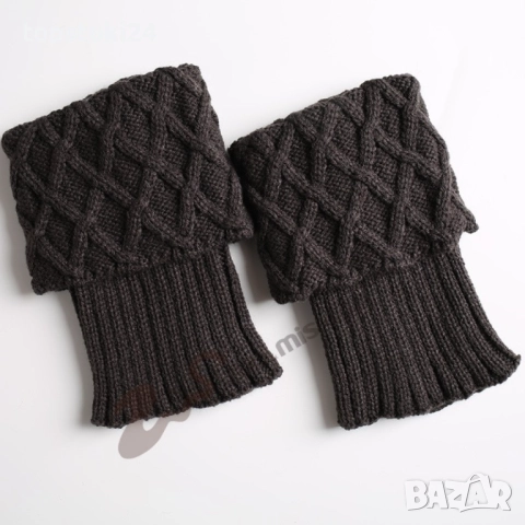 Плетени дамски чорапи, гети, снимка 4 - Други - 52641384