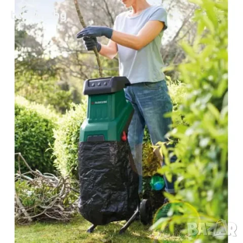 Резачка/машина за рязане на клони Parkside PEMH 2400 W, 2 ножа, капацитет 45 л, 46x36x96 см