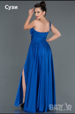 Дълга официална рокля, без забележки, носена само веднъж  купувана от Abiyefon, неразличима от нова., снимка 2 - Рокли - 36979706