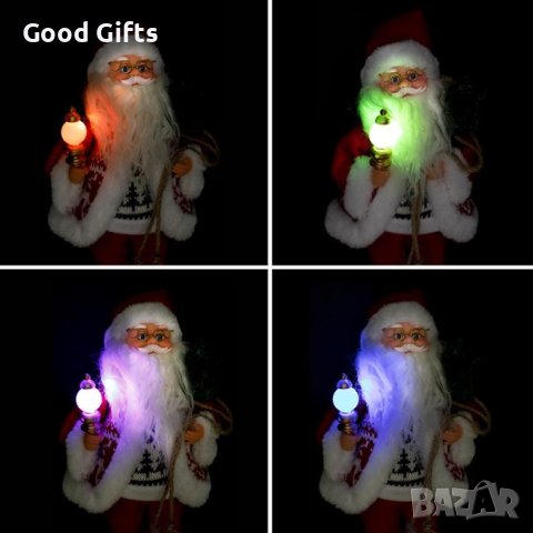 Интерактивен Дядо Коледа, Музикален и светещ, снимка 2 - Музикални играчки - 42780451