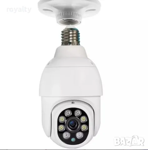 Куполна Wi-Fi камера под формата на крушка с широкообхватен ъгъл на видимост