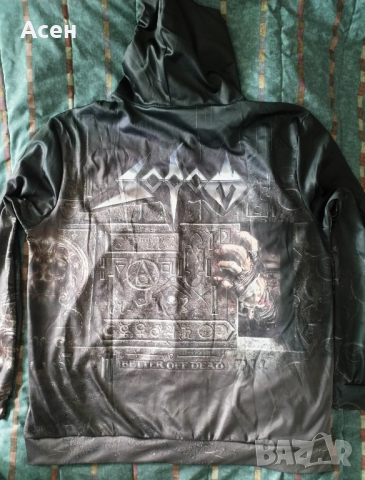 Продавам метъл суичер с цип на Sodom - Better off dead, hoodie, снимка 4 - Суичъри - 44926156