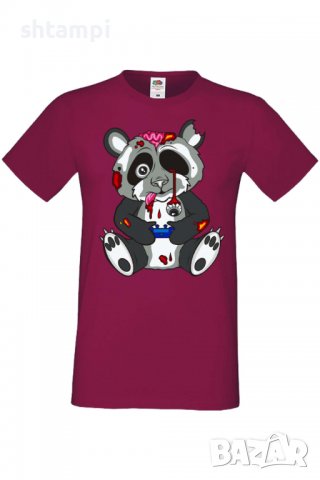 Мъжка тениска Panda Bear Zombi Gamer STAGE Изненада,Повод,Подарък,Празник, снимка 8 - Тениски - 37652880