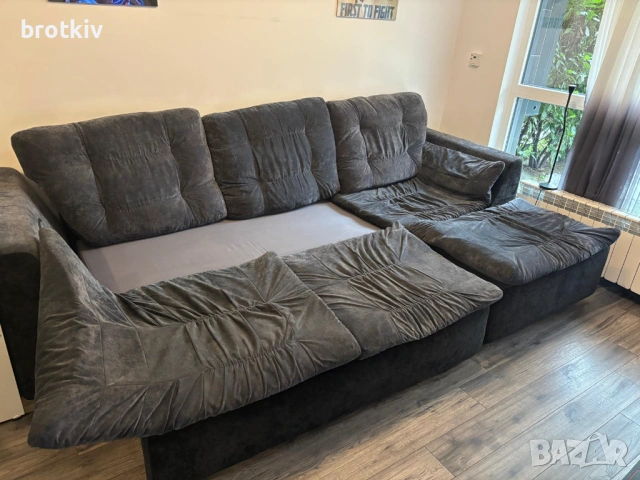 Продавам разгъваем диван, снимка 2 - Дивани и мека мебел - 53056236