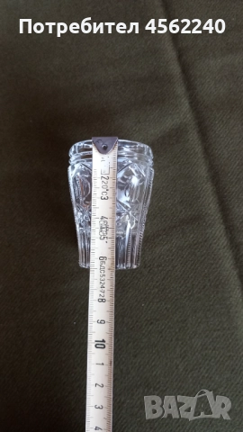 Кристални чашки за ракия, снимка 3 - Чаши - 51663627