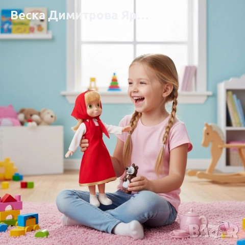 Голяма музикална детска кукла Маша от Маша и Мечокът, снимка 6 - Кукли - 52900620