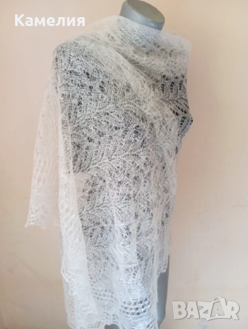 Шал от кози пух , снимка 3 - Шалове - 53211888