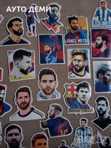 Цветни гланцирани самозалепващи стикери Лио Меси Lionel Messi - различни модели, снимка 6 - Аксесоари и консумативи - 40449347