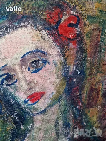 Стара картина рисувана , снимка 3 - Картини - 56514318