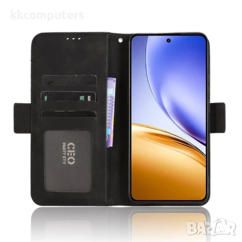 Realme 14 5G / 14T 5G Magnetic Wallet Кожен Калъф и Протектор, снимка 8 - Калъфи, кейсове - 50652790