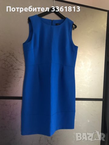 Продавам копринена рокля в синьо , снимка 4 - Рокли - 36807250