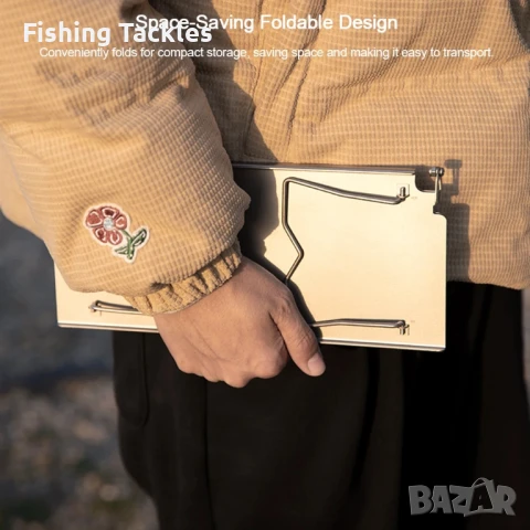 Сгъваема Титаниева Спомагателна Грил Масичка, снимка 7 - Къмпинг мебели - 50775421