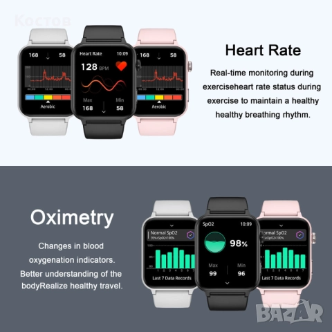 Смарт часовник Blackview R30 Pro, снимка 6 - Смарт гривни - 52787911