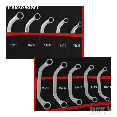 Комбинирани ключове 47 Части Професионален Комплект ключове MAR-POL, снимка 4 - Ключове - 42159351