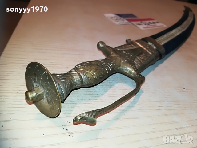 ПОРЪЧАН-АНТИК сабя-меч с кадифена ножница-60см-внос швеицария, снимка 13 - Колекции - 29779242