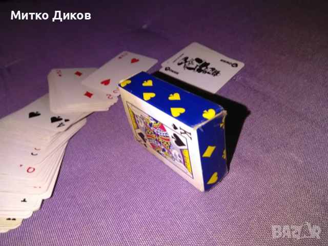 Мини карти 52 броя  нови, снимка 2 - Карти за игра - 51007800