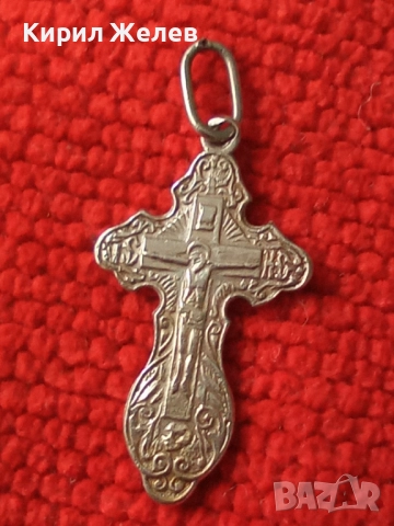 Старо сребърно кръстче 50632, снимка 4 - Колиета, медальони, синджири - 52360125