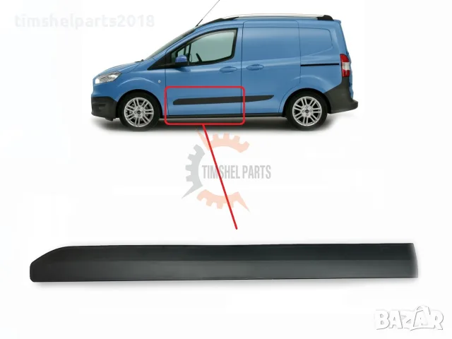 Покривна защитна лайстна, предна врата за Ford Transit Courier MK1 2014 - Шофьорска страна