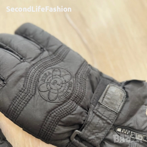 Мъжки ски ръкавици ESKA Gore-tex Vintage, размер XXL, черни, снимка 3 - Зимни спортове - 52497574