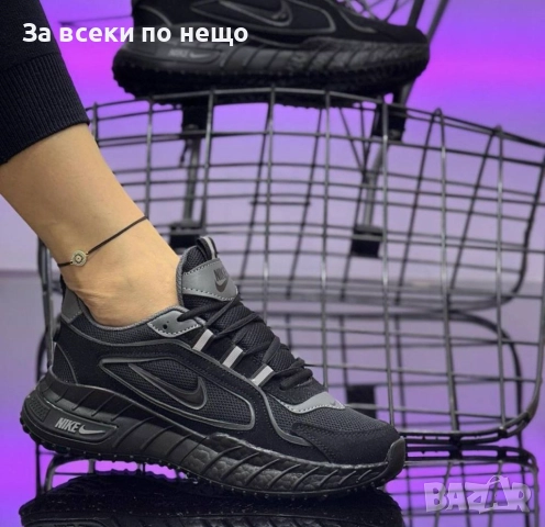 Nike Just du it Дамски Маратонки С Кутия👟Дамски Спортни Обувки Тъмно Сиво и в Черно Код S108, снимка 3 - Маратонки - 52417699