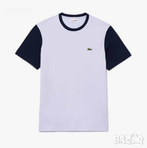 Lacoste Colorblock - Оригинална мъжка тениска размер S, снимка 10 - Тениски - 51019186