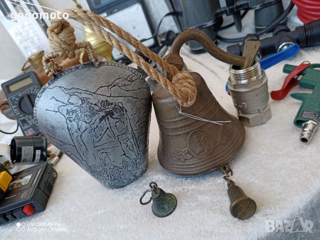 старо малко звънче, чан, хлопка за врата , снимка 8 - Други стоки за дома - 44157276