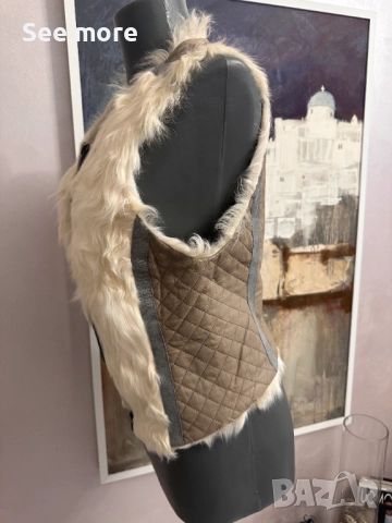 GUSTAV елек кожа с агнешка кожа S, снимка 2 - Елеци - 52587137