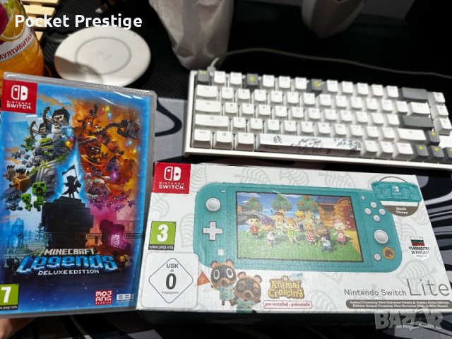 Nintendo switch lite aloha edition + animal crossing + minecraft legends deluxe edition, снимка 4 - Nintendo конзоли - 44717158