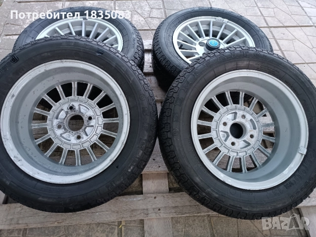Ретро джанти 13ки 4х100 + гуми 185/60/13 Semperit, снимка 9 - Гуми и джанти - 51552227