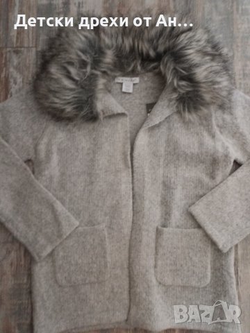 Сива топла жилетка от Англия, 6-7год./122см., снимка 2 - Детски пуловери и жилетки - 38895336