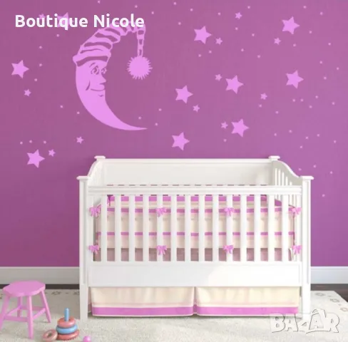 Лунна Симфония: Звездни Стикери за Стена, Която Разказват Историята на Нощта"  