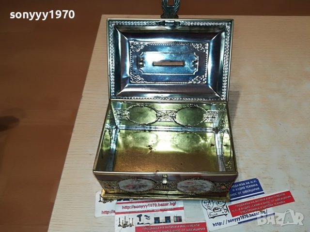 МЕТАЛНА КУТИЯ КАСИЧКА ОТ ФРАНЦИЯ 2905231150M, снимка 16 - Антикварни и старинни предмети - 40859321