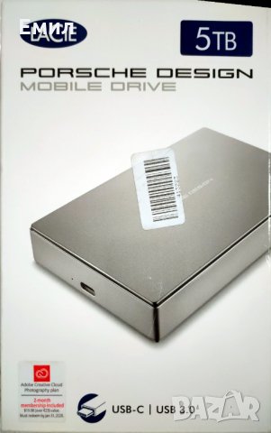 Продавам нов външен HDD диск LaCie Porsche 5TB, снимка 1