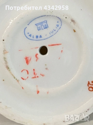  Винтажна порцеланова фигура – Alba Iulia (Румъния), 60–70-те г., снимка 4 - Антикварни и старинни предмети - 54206471