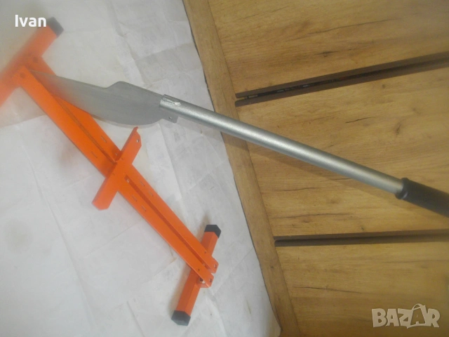 НОВА голяма масивна немска лостова ръчна ГИЛОТИНА РЕЗАЧКА ЗА ЛАМИНАТ 80 см/5,0 кг, снимка 4 - Други инструменти - 54033339