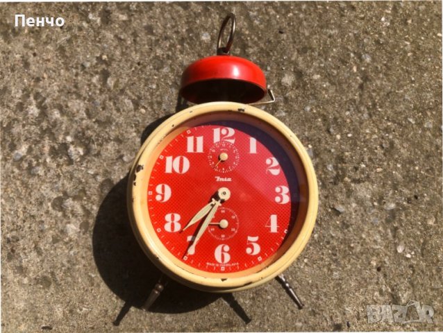 стар часовник-будилник "INSA" MADE IN YUGOSLAVIA, снимка 4 - Антикварни и старинни предмети - 40446716