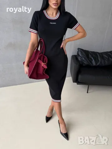 Miu Miu черна дамска рокля , снимка 5 - Рокли - 49582329