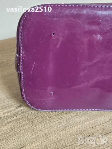 Louis Vuitton дамска винтидж лилава чанта , снимка 9 - Чанти - 53891161
