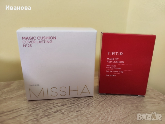 Фон дьо тен Mask Fit Red Cushion(кушон) и Missha magic cushion 23 номер