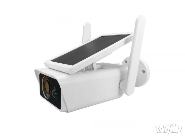 Соларна безжична WIFI IP камера Automat, 1080P HD, 2 антени Водоустойчива система за видеонаблюдение, снимка 3 - IP камери - 30310534