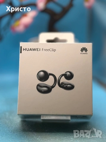 НОВО!!! Аудио слушалки Open-Ear Huawei FreeClip, Wireless, Bluetooth, Black , снимка 2 - Безжични слушалки - 53092780