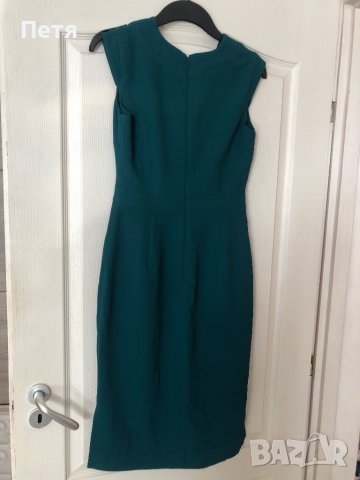 Дамска зелена елегантна рокля, снимка 1