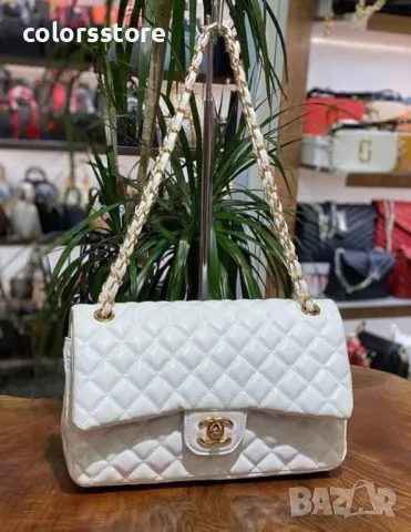 Луксозна бяла чанта -SG493
